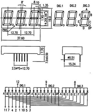 ART New LED 3 DIGITS 0.56