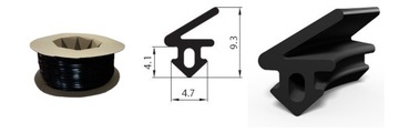 Уплотнитель оконный S-1125, катушка 300 м.
