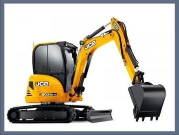 НАКЛЕЙКИ Экскаватор JCB 8035 ZTS + пиктограммы