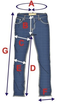 Spodnie jeansowe granatowe proste firma St. Leon model QD21 rozmiar 36/34