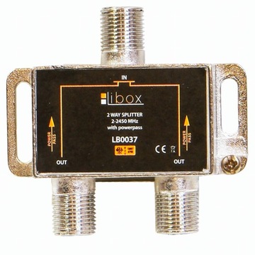 Rozdzielacz sygnału SAT splitter 1xF 2x F