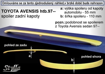 Спойлер спойлер на Toyota Avensis lfb,sed MK1 97--