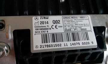 фото thumb №6, Mercedes s 222 подушка безпеки набір 0008602802 s 6.3 amg