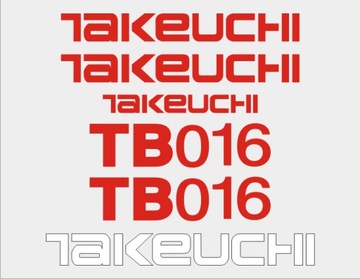 НАКЛЕЙКИ НАКЛЕЙКИ - TAKEUCHI TB016 + пиктограммы