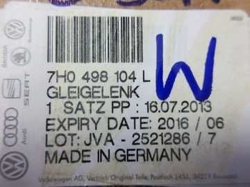 фото thumb №7, Шарнир + вал опора полуось правый vw t5 1,9 tdi