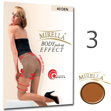 Колготки MIRELLA PUSH-UP 40den slim 3/L Vison