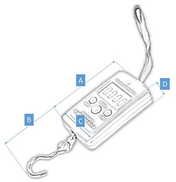 WAGA WĘDKARSKA HAKOWA KIESZONKOWA LCD 40kg TANIO