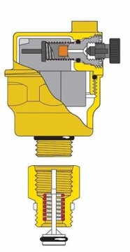 Автоматический воздухоотводчик 1/2
