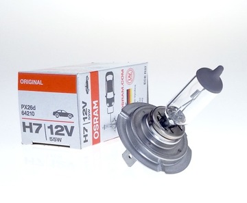 ŻARÓWKA HALOGENOWA OSRAM ORIGINAL H7 55W 12V PX26d 64210 HOMOLOGACJA E1