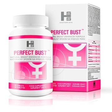 3x PERFECT BUST TABLETKI NA POWIĘKSZENIE PIERSI UJĘDRNIAJĄCE BIUST PUSH-UP