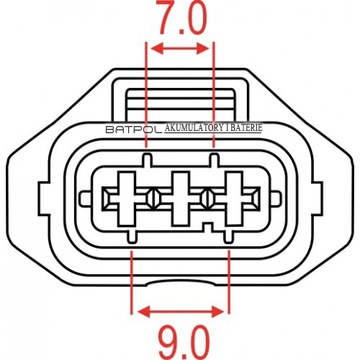 РАЗЪЕМ ИНЖЕКТОРА Z/3 DELPHI 3PIN 1928403870 JPT