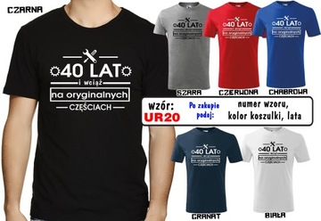 Koszulka prezent URODZINY 18 40 50 60 lat XXXL