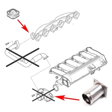 Заглушка EGR BMW 7 (E38 E65 E66) 730 d 740 d