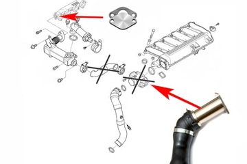 F67 ЗАМЕНА ЗАГЛУШКИ EGR ФЛАНЕЦ BMW комплект 7789999