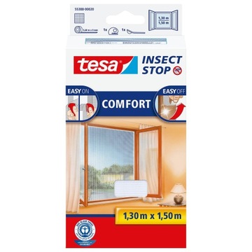 Москитная сетка tesa Comfort для окон 1,3 х 1,5 м, белая