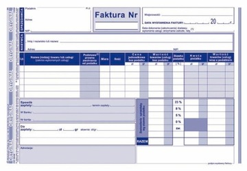 Faktura VAT netto A5 103-3E 1+1kop 80k Michalczyk