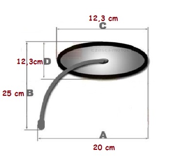 ПАРА ЗЕРКАЛ HONDA CB 500 600 750 900 1000 1100