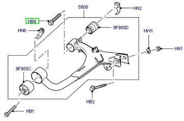 Land Rover Discovery 3 4 и болт поворотного рычага Range