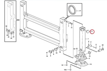 VOLVO BL71 BL61 ПОДДЕРЖКА 11890229 15604496