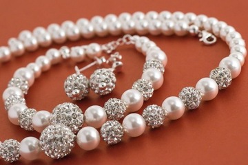 Колье-браслет Shamballa PEARLS SET 925