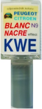 АВТОМОБИЛЬНАЯ КРАСКА PEUGEOT CITROEN BLANC NACRE KWE SCRATCH TOUCH 10ML ARA