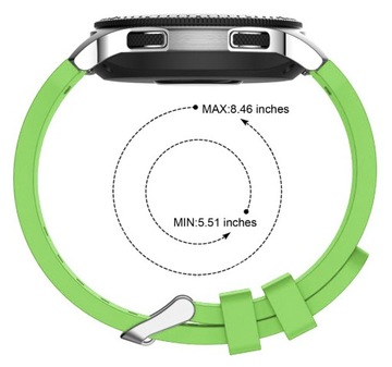 ЗЕЛЕНЫЙ силиконовый ремешок для часов SAMSUNG GALAXY 46MM