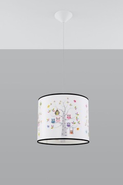 Lampa Wisząca SOWY 30 Oprawa sufitowy zwis abażur do Pokoju Dziecka LED E27