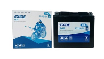 МОТОЦИКЛОВЫЙ АККУМУЛЯТОР EXIDE AGM ET12B-BS/YT12B-BS