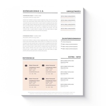ШАБЛОН КРЕАТИВНОГО РЕЗЮМЕ + СОВЕРШИТЕЛЬНОЕ ПИСЬМО MS WORD