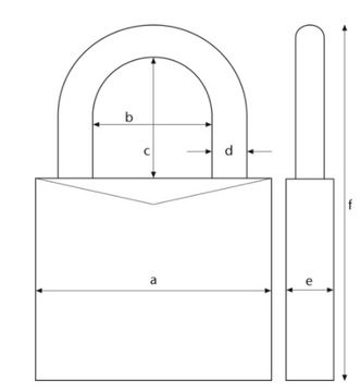 ABUS 20 НАВЕСНЫХ ЗАМКОВ НА 1 ТИТАЛОВЫЙ ЗАМОК 20x40MM С 1 КЛЮЧОМ