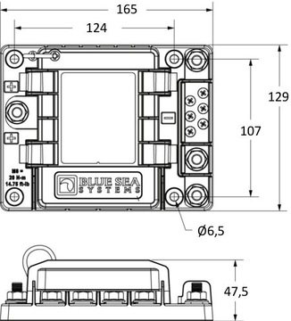 РОЗЕТКА ПРЕДОХРАНИТЕЛЕЙ 6x UNI VAL 4x MIDI