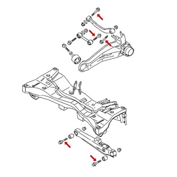 Болт задней подвески OUTLANDER LANCER MU000390 OE