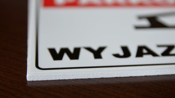 ZAKAZ WSTĘPU obiekt zamknięty pcv wejścia tablica