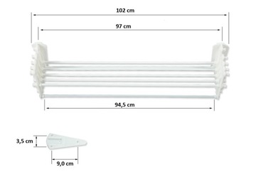 HARMONIJKOWA Сушилка для ванной комнаты 100см КАЧЕСТВО