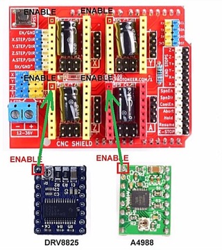 Контроллер ЧПУ Shielder v.3 UNO R3 A4988 или DRV8825