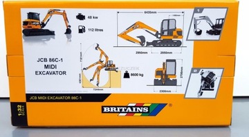 Britains KOPARKA BUDOWLANA JCB 43013 1:32