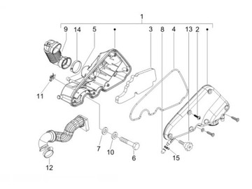 ВОЗДУШНЫЙ ФИЛЬТР PIAGGIO FLY LIBERTY VESPA LX S X8