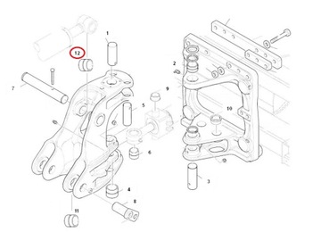 ВТУЛКА ШТОКА ПОРШНЯ СТРЕЛЫ KOMATSU 60x75x90