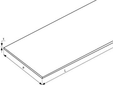 Płaskownik aluminiowy 30x10 500mm