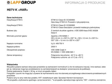 Многожильный кабель LGY 1,5 мм черный LAPP 100 м