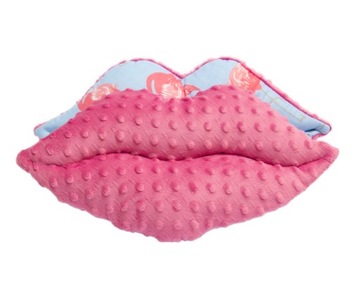 Подушка Minky Lips ко Дню святого Валентина 38х20 подарок