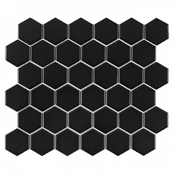 Мозаика DUNIN MOSAICS HEXAGON BLACK 51 MATT