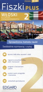 Włoski Fiszki PLUS dla średnio zaawansowanych 1 etui kartonowe Edgard