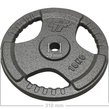 Platinum Fitness Set 45 кг чугун -соединение 29 мм рулевое колесо Hammertone