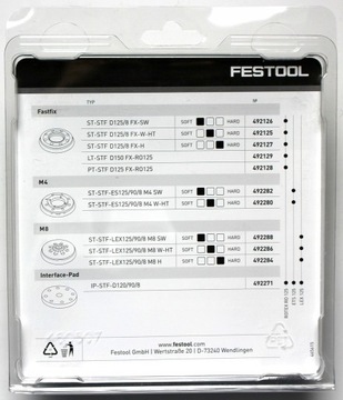 FESTOOL Средняя шлифовальная тарелка RO 125 492125