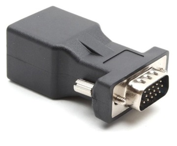 Удлинитель VGA M — RJ45 LAN CAT5 CAT6, витая пара более 20 м