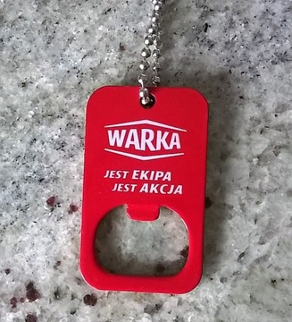 WARKA BEER otwieracz 3x5cm z łańcuszkiem