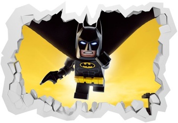 Naklejki na ścianę dla dzieci 3D Lego Batman 130x90