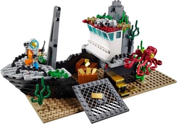 LEGO CITY 60095 КОРАБЛЬ ЛОДКА КОРАБЛЬ БАТИША АКУЛА