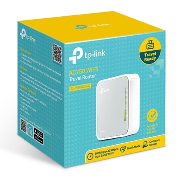 МАРШРУТИЗАТОР TL-WR902AC 2,4 5 ГГц 300 433 Мбит/с TP-LINK